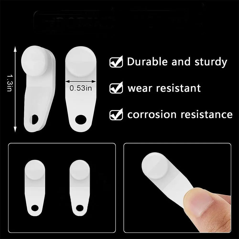clips porte rideau blanc moderne clips drapery hooks accessoires douche fixations polyvalents pack