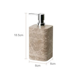 ensemble bain marbre moderne distributeur savon boîte mouchoirs pot crème dentifrice plateau oval brosse