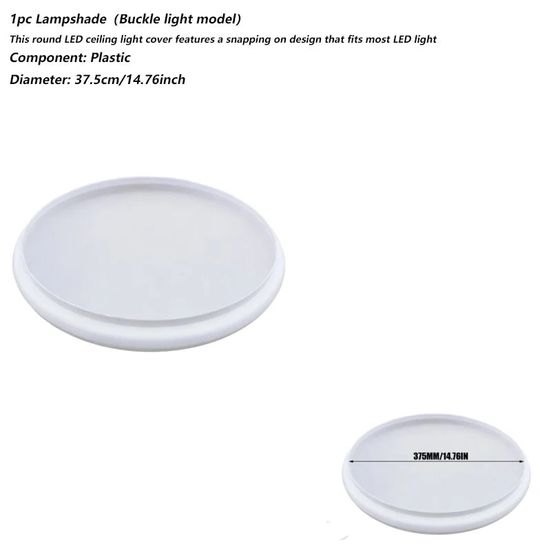cache lampe led blanc moderne opacité diamètre 18.7cm 22.5cm 29.5cm 34.7cm 44.5cm