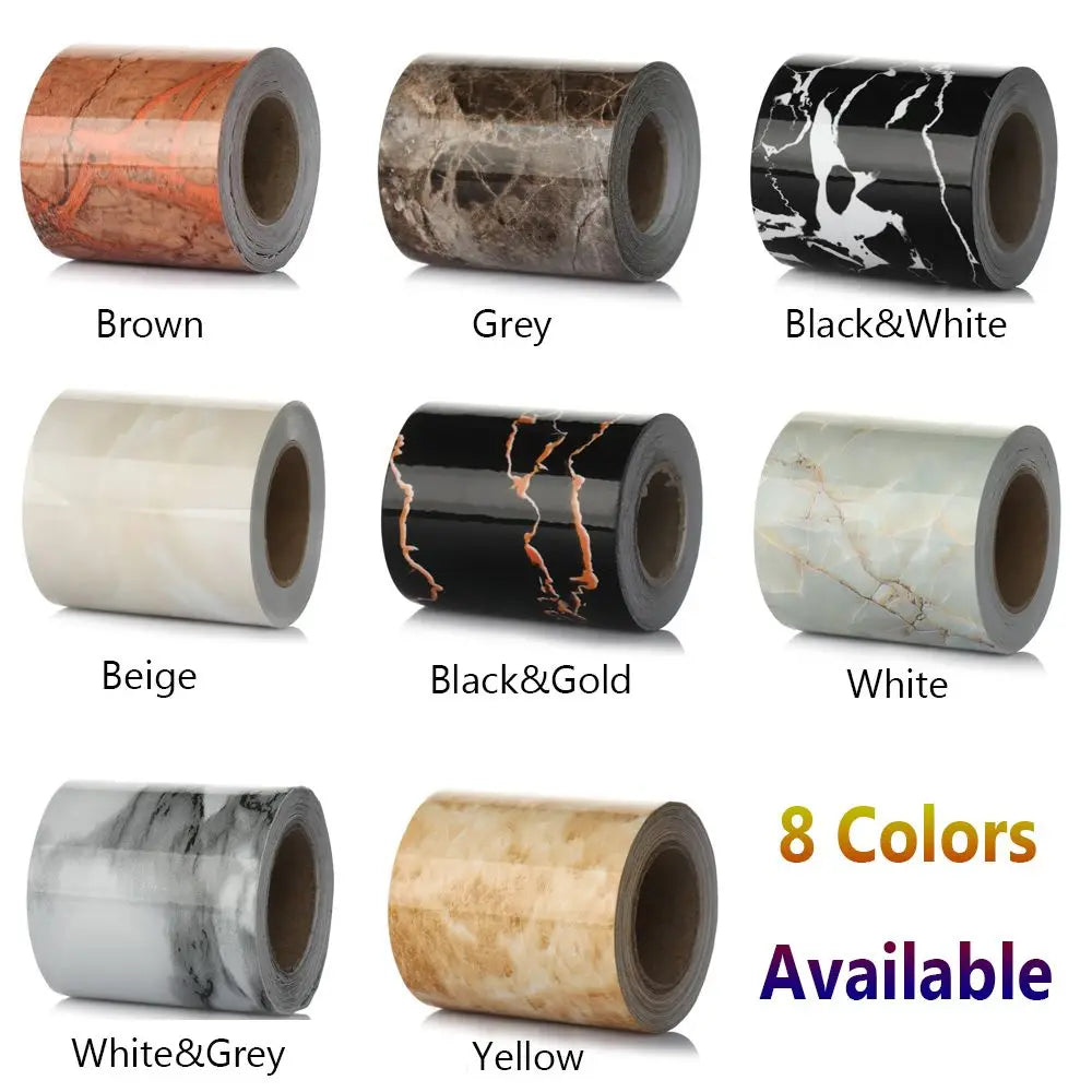 rubans décoratifs adhésifs marbre modernes noir blanc gris beige