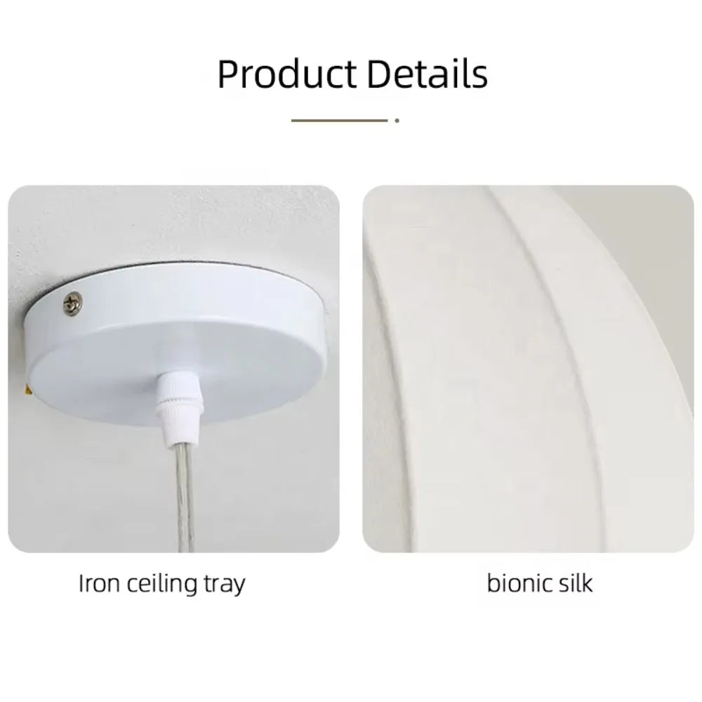 suspension lumineuse moderne blanc rayures horizontales opacité plaque fixation câble électrique ampoule led 25cm