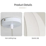 suspension lumineuse moderne blanc rayures horizontales opacité plaque fixation câble électrique ampoule led 25cm