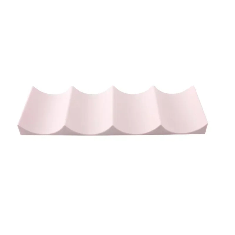 support mural canettes bleu marine rose pâle plissé moderne adhésifversible