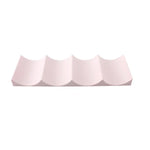 support mural canettes bleu marine rose pâle plissé moderne adhésifversible