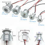 Downlight LED mini 1W 3W argenté moderne grille aluminium câble tissage 3000K 4000K 6000K