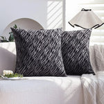 taies d'oreiller tigrées noires blanches modernes opaques durables 45x45cm pièces invisible zipper