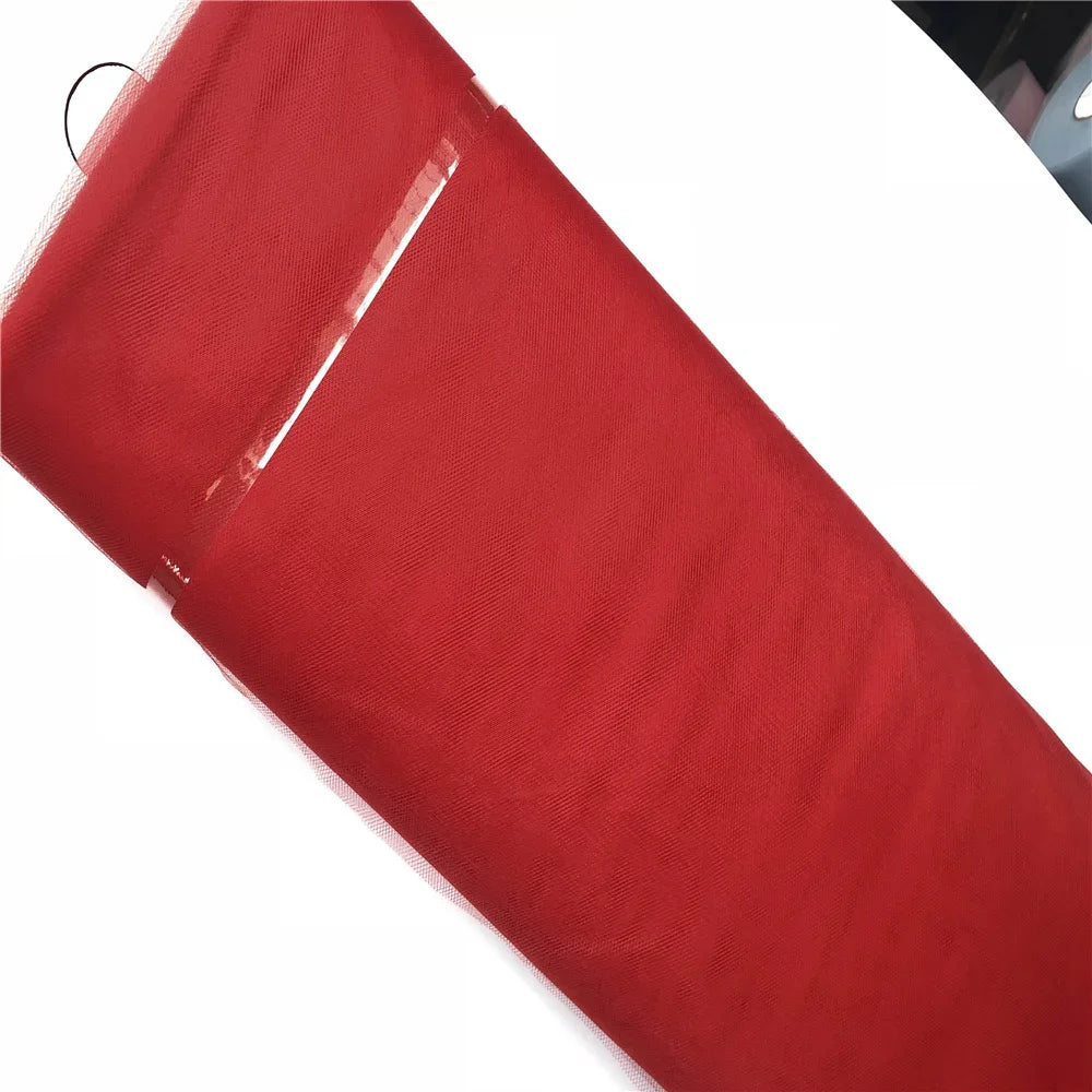 tulle polyester blanc orange rose fin élégant bricolage mariage anniversaire 137cm 3650cm
