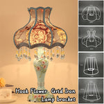 support lampe fer fleurs dentelle classique romantique décoration intérieur maison moderne