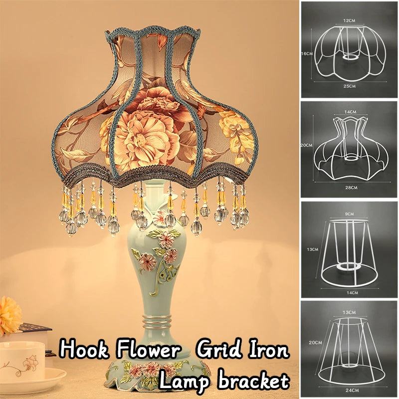 support lampe fer fleurs dentelle classique romantique décoration intérieur maison moderne