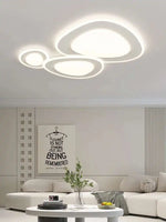 lustres led modernes blanc beige ovale circulaire aluminium flux lumineux 2000 82000 interrupteur bouton