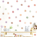 stickers muraux moderne violet rose vert stickers auto adhésifs chambre enfants deco moderne circles