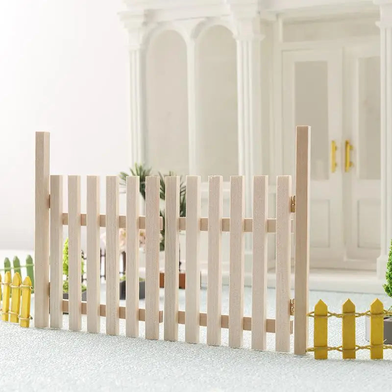 décoration intérieure moderne clôture miniature piquets pots plantes porte arches éléments jardin rusticité