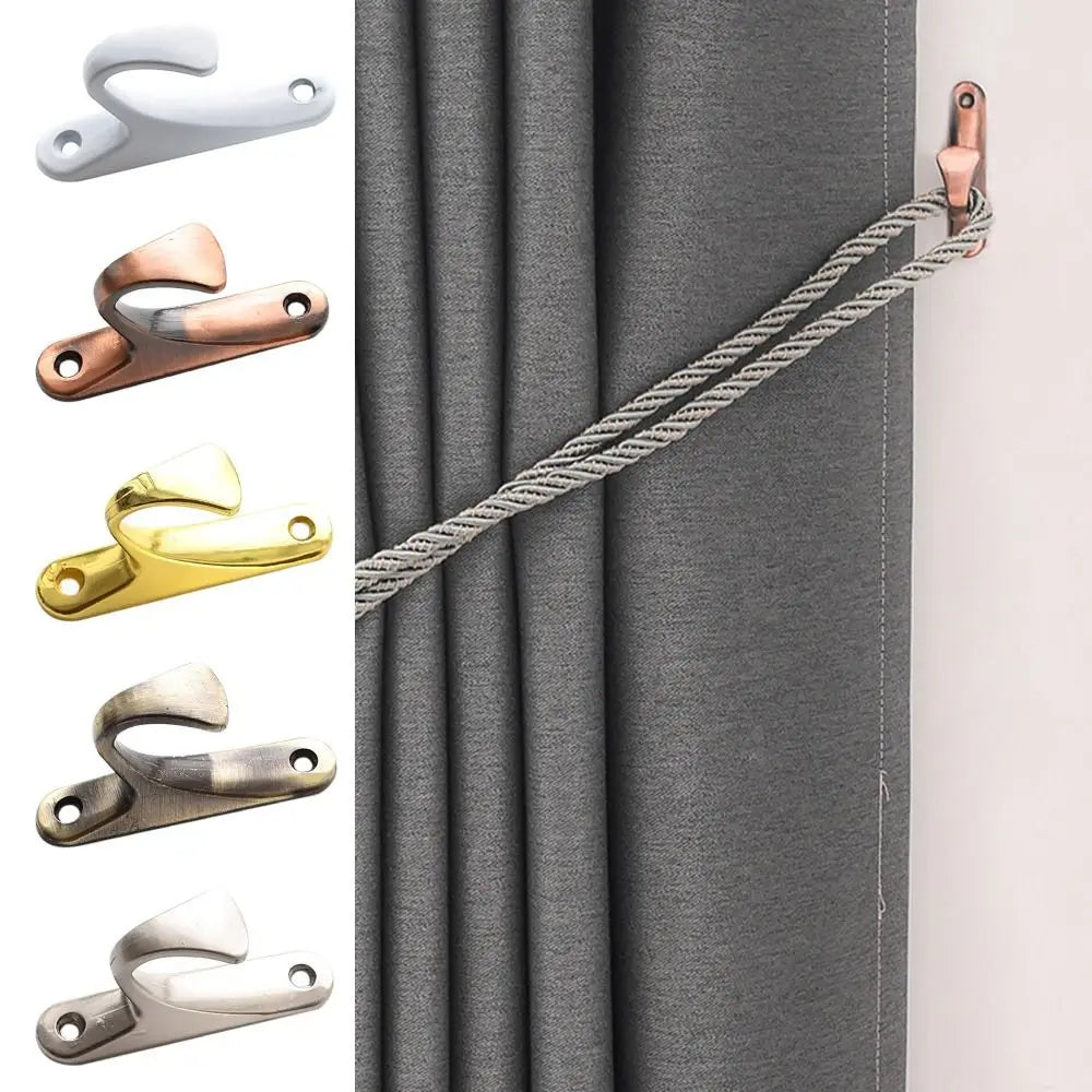crochet mural moderne blanc bronze argenté simple lisse opaque deux pièces