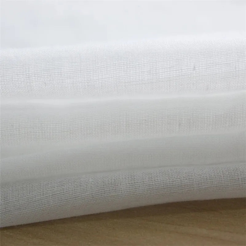 tissu coton blanc largeur 150cm opacité texture douce simple éco friendly