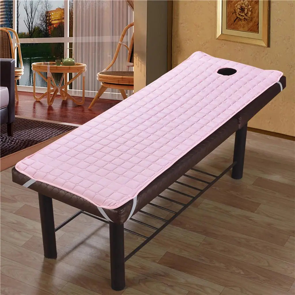 matelas massage spa corps face breath hole bandes élastiques drap épais salon beauté moderne