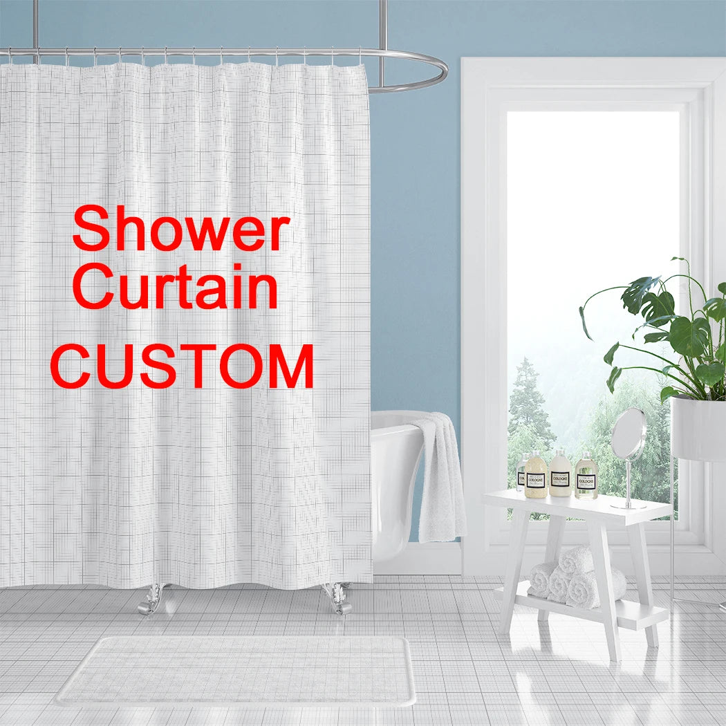 rideau douche personnalisable motif dessin animé polyester imperméable moderne 12 crochets