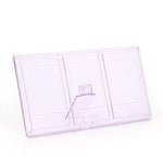 porte photos transparent moderne triple photos polaroid rose violet