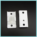 accessoires rail rideau poulies vis métalliques supports montage blanc anneaux bouclesétalement