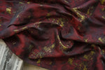 tissu imprimé floral vert gris rose blanc résistant intempéries polyester robe jupe coussin sac