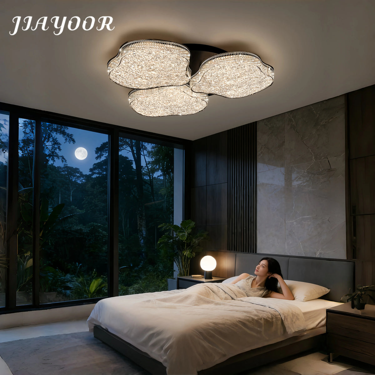 plafonnier moderne led dimmable noir blanc texture brillante 65cm 7cm
