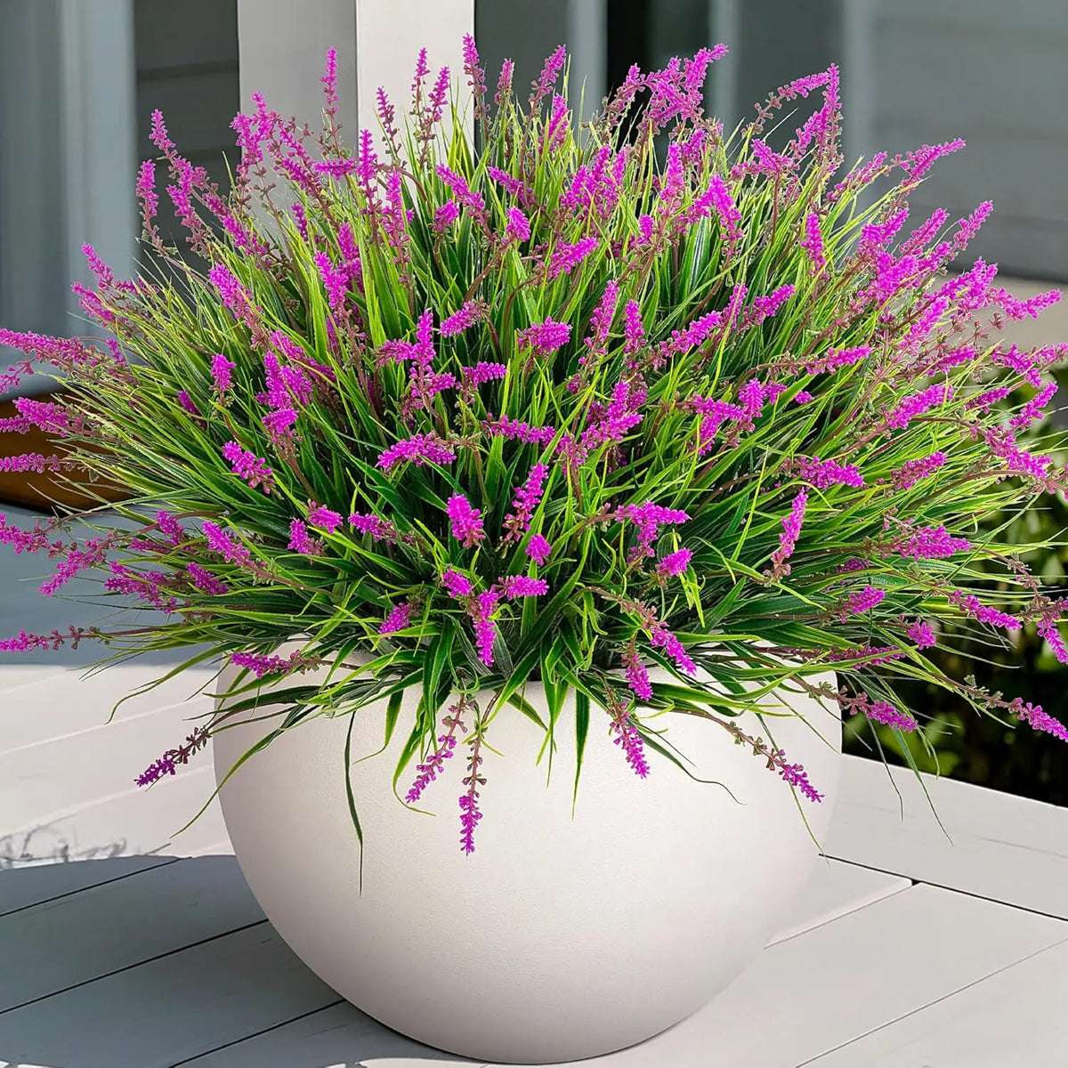 plantes artificielles rouge vert violet fleurs cônes feuilles modernes extérieur intérieur décoration maison chambre