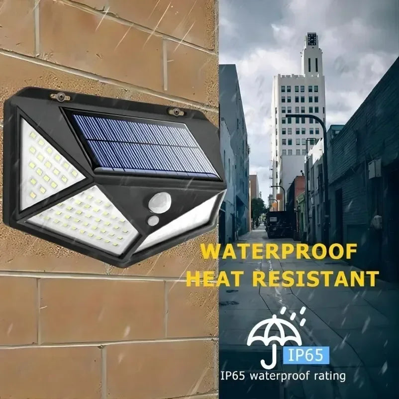 Détail de la lampe solaire LED moderne pour terrasse