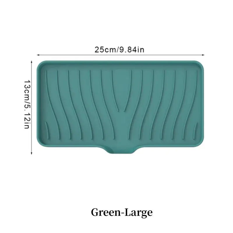 support savon silicone moderne rayures ondulées gris blanc noir vert