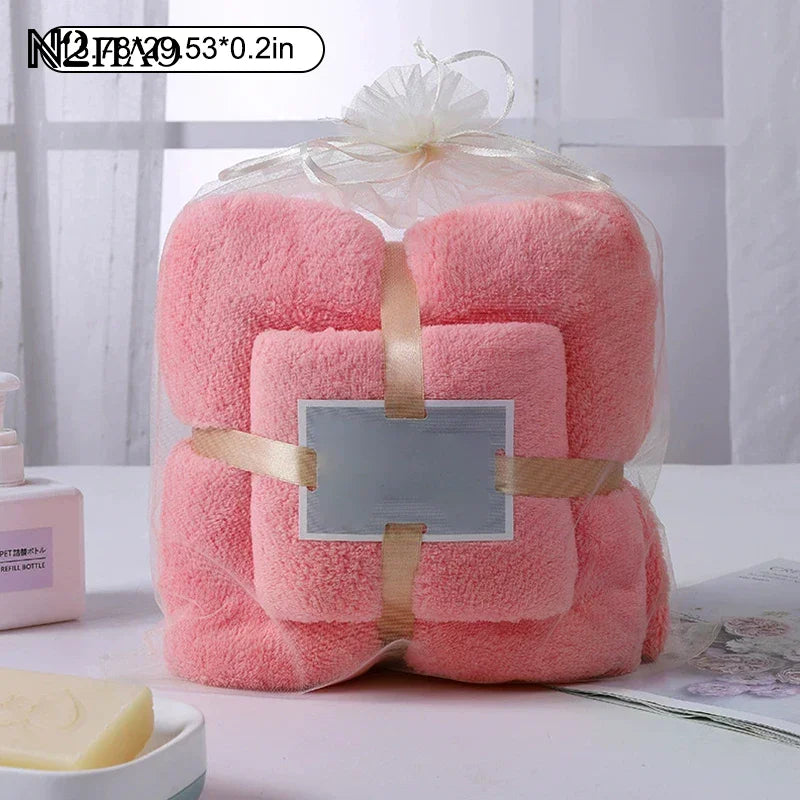 serviette face velours doux absorption rapide polyester coton moderne rose beige vert bleu violet