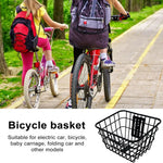 panier avant vélo noir acier fixations large capacité classique utilitaire