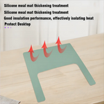 tapis repas silicone moderne adhésif plat respectueux environnement multicolore enfants