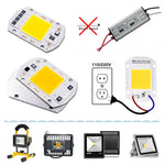 ampoule led chip 10w 20w 30w 50w cold warm white ip65 diy moderne