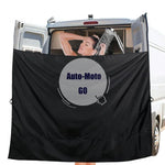 rideau porte arrière van noir opaque clips moderne confidentialité rangement camping