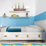 poignées tiroir bois animal marin dauphin pieuvre phoque hippocampe moderne vis chambre enfant decoration