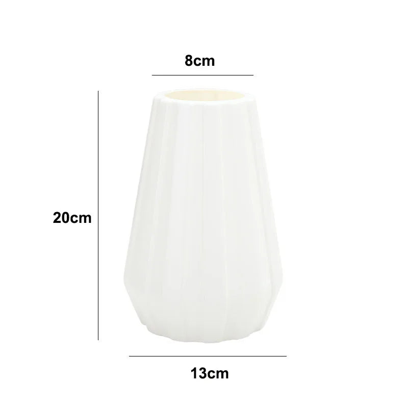 vases décoratifs modernes rayures verticales bleu blanc rose vert pastel minimaliste