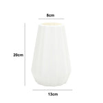 vases décoratifs modernes rayures verticales bleu blanc rose vert pastel minimaliste