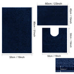 ensemble tapis bain chenille doux absorbant secage rapide motif rayures salle bain
