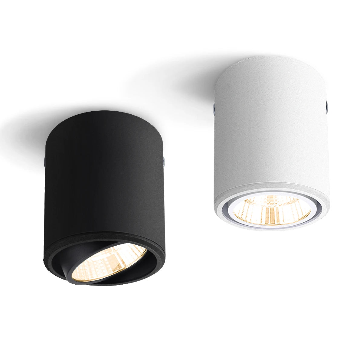 Spot LED Blanc Noir Surface Monté 85 265V 249 2000 Lumens Moderne