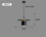 lampe suspendue moderne minimaliste blanc noir doré pendentif câble salon chambre étude