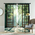 Ambiance zen avec rideaux bambou nature