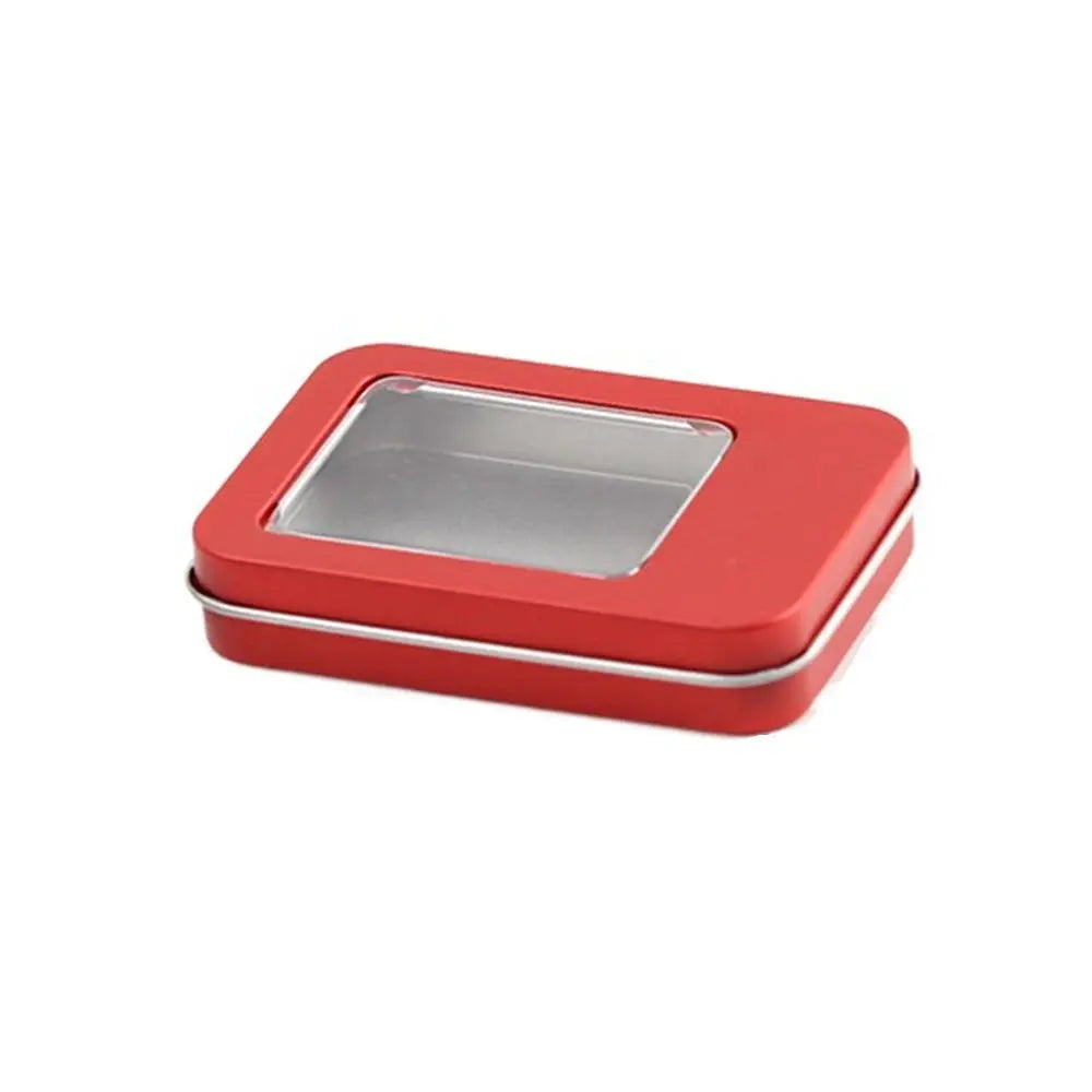 boîte métallique réutilisable noir mat classique rangement ongles artificiels respectueux environnement transparent fil écouteur