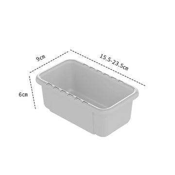 boîtes rangement tiroir moderne plastique beige clair plat lisse empilable petite taille grande conteneur