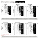 rideau noir blanc notes musicales piano moderne graphique décoration mur opaque polyester pièces