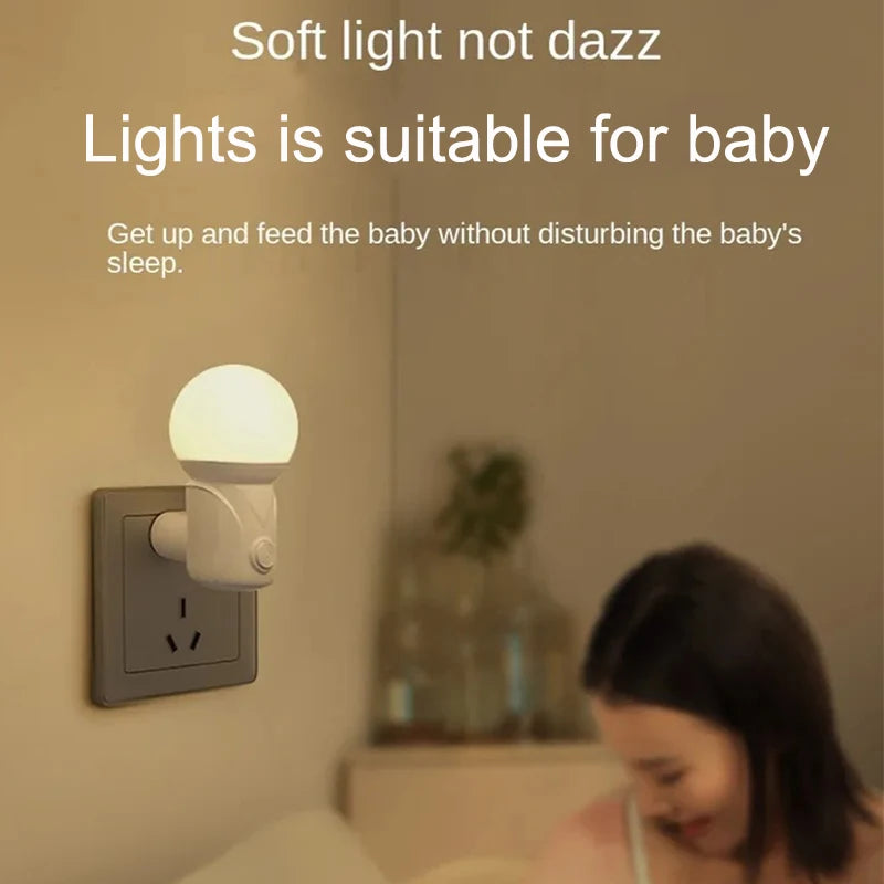 veilleuse led moderne enfant boule blanc rose prise eu changement couleur