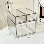 boîte rangement cosmétique transparente acrylique anti poussière tiroirs empilable moderne minimaliste