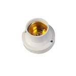 support lampe led e27 noir blanc douille aluminium industrial vintage 120degres 6a 250v 35mm