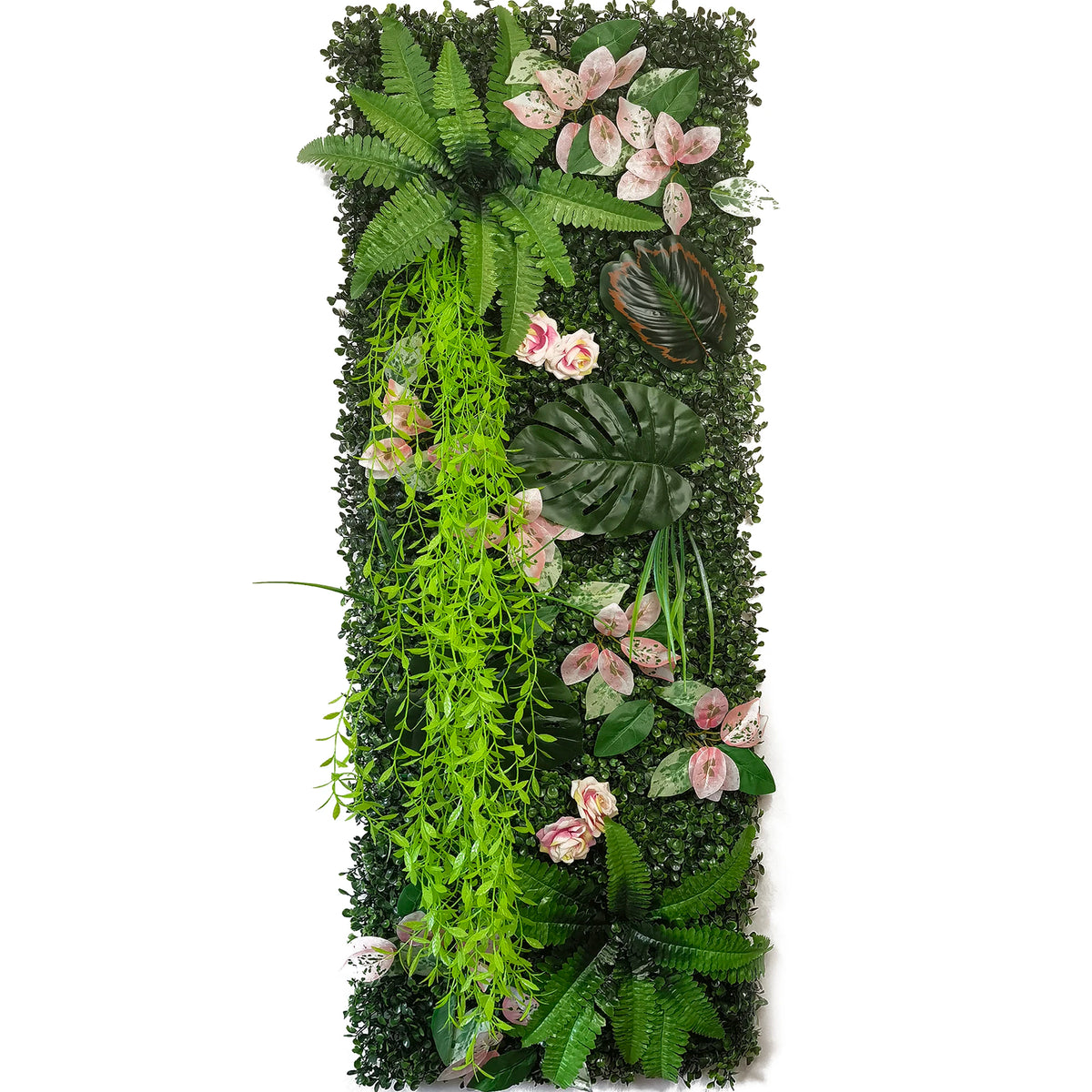 mur végétal artificiel décoration fleurs mousse herbe panneau extérieur mariage jardin moderne naturel vert