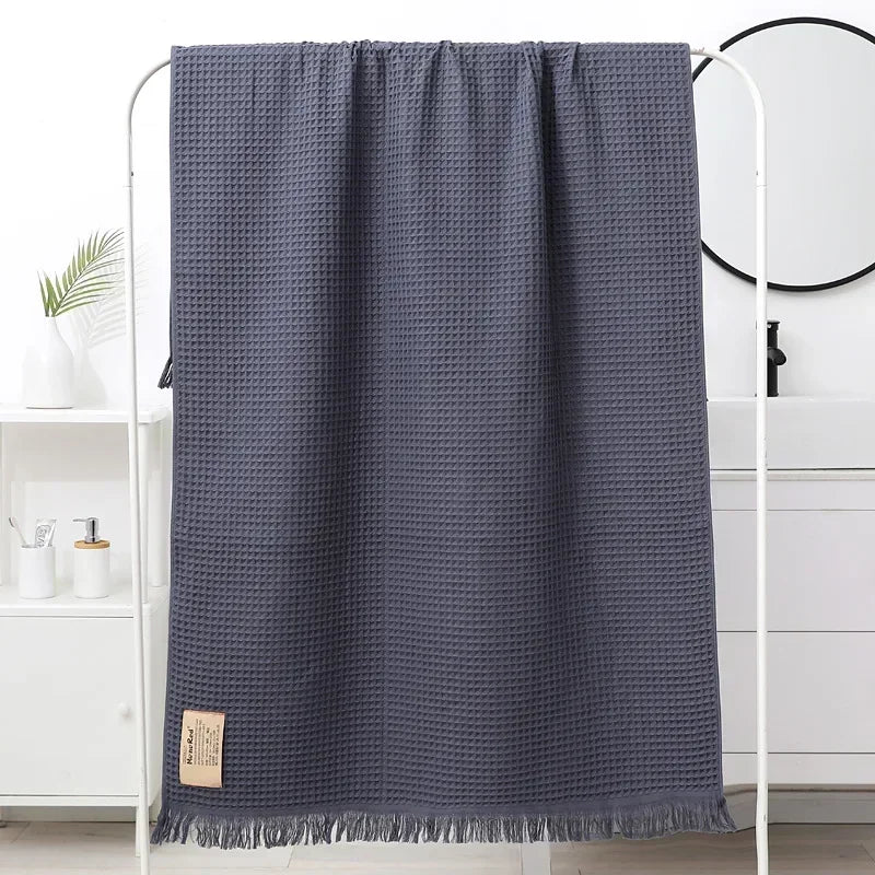serviette bain coton géométrique rapide moderne multicolore grande taille bleu marine gris rose vert