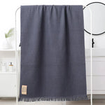 serviette bain coton géométrique rapide moderne multicolore grande taille bleu marine gris rose vert