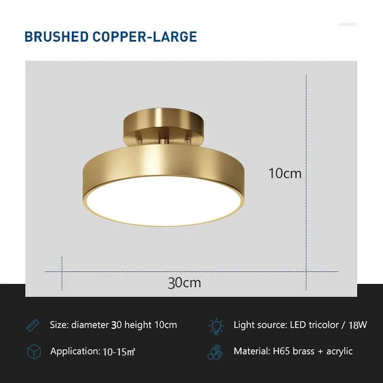 lampe moderne cuivre doré abat jour acrylique interrupteur tactile led 249 2000lm