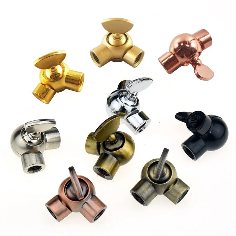 boutons manchette or cuivre noir blanc classiques vis fixés rond lisses